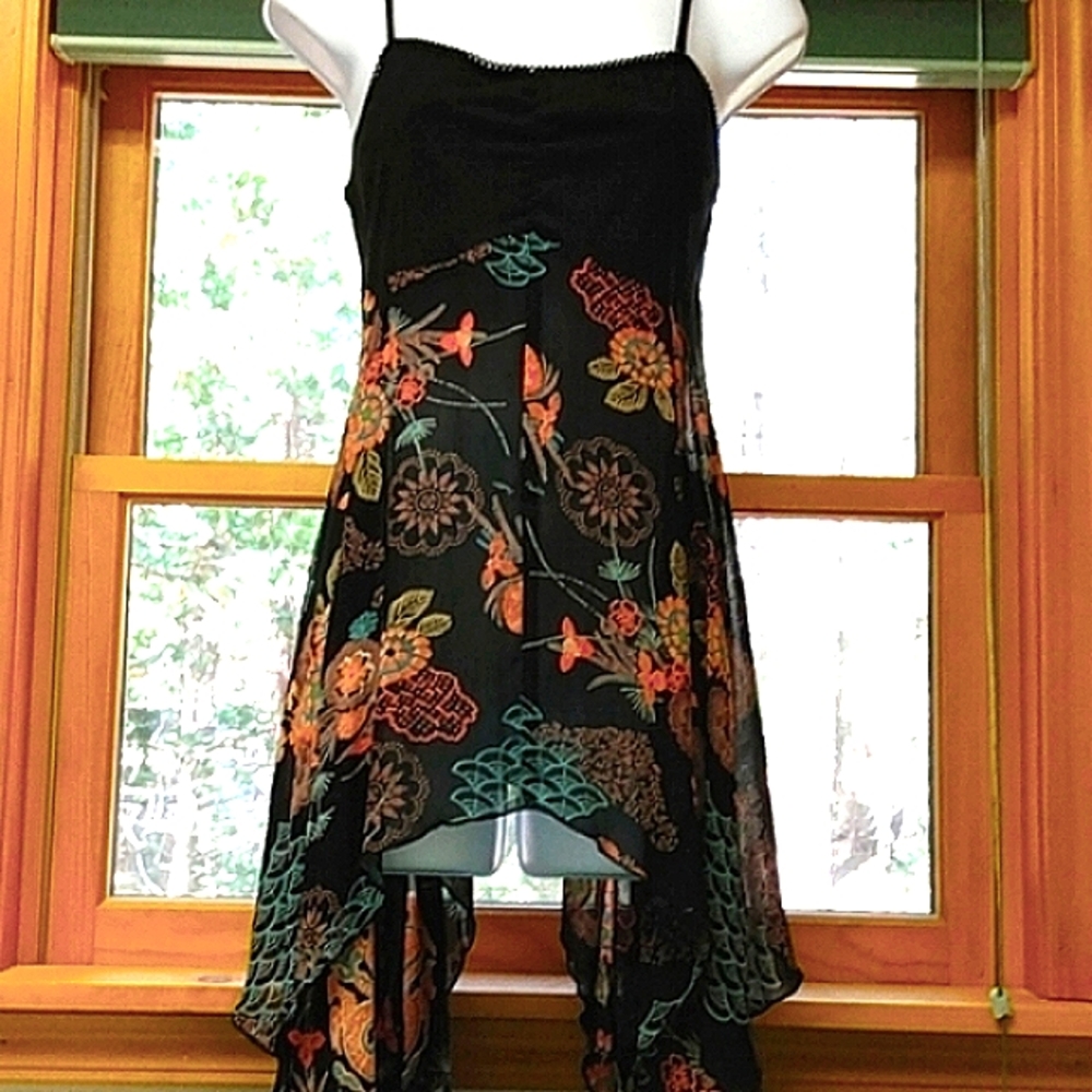 Boho NWOT Angie dressy Bohemian summer top with spaghetti straps.